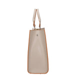 Borsa a mano da donna 100% vera pelle 07262-P 603 TAUPE CHIARO Roberta Rossi