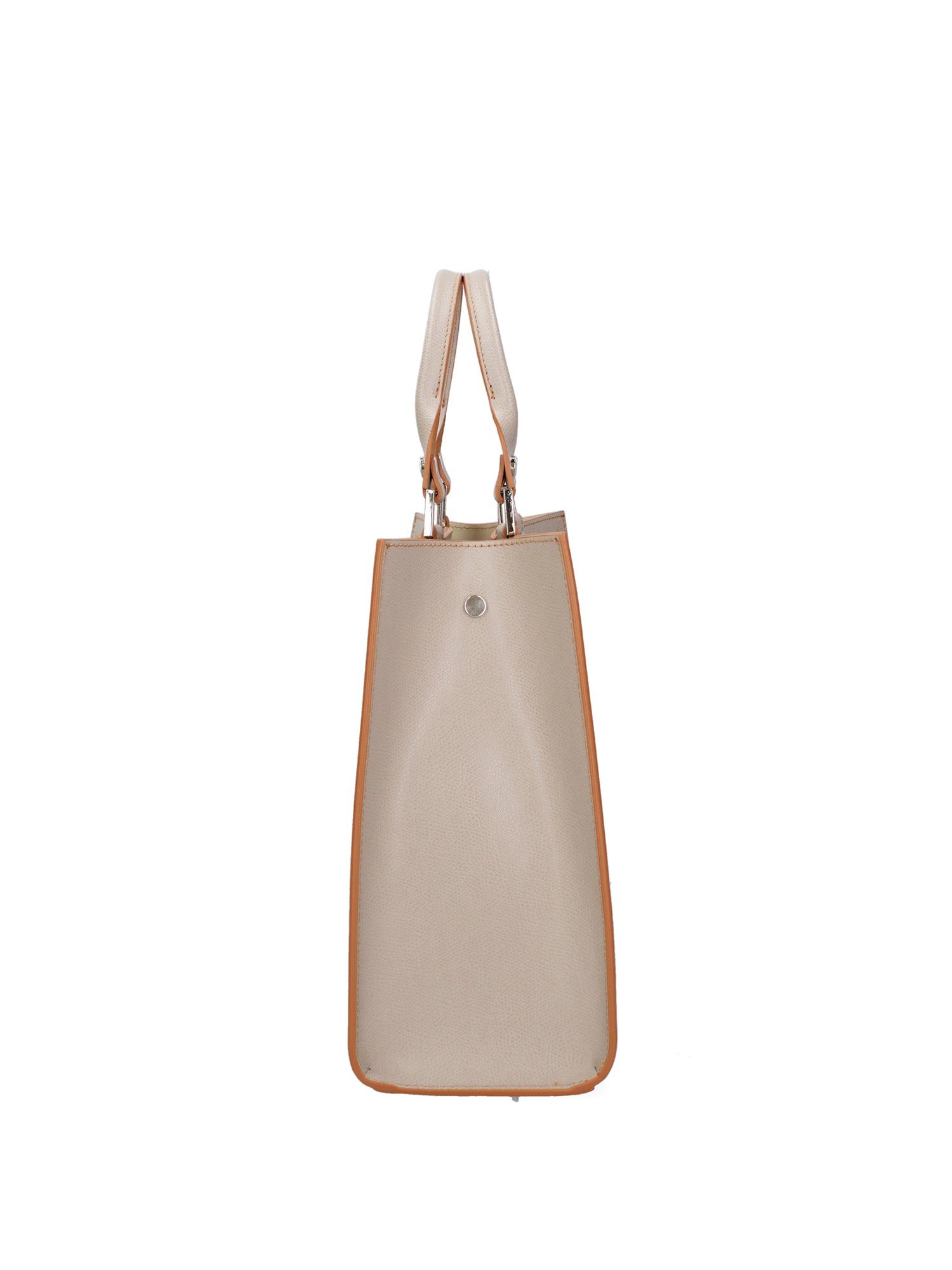 Borsa a mano da donna 100% vera pelle 07262-P 603 TAUPE CHIARO Roberta Rossi