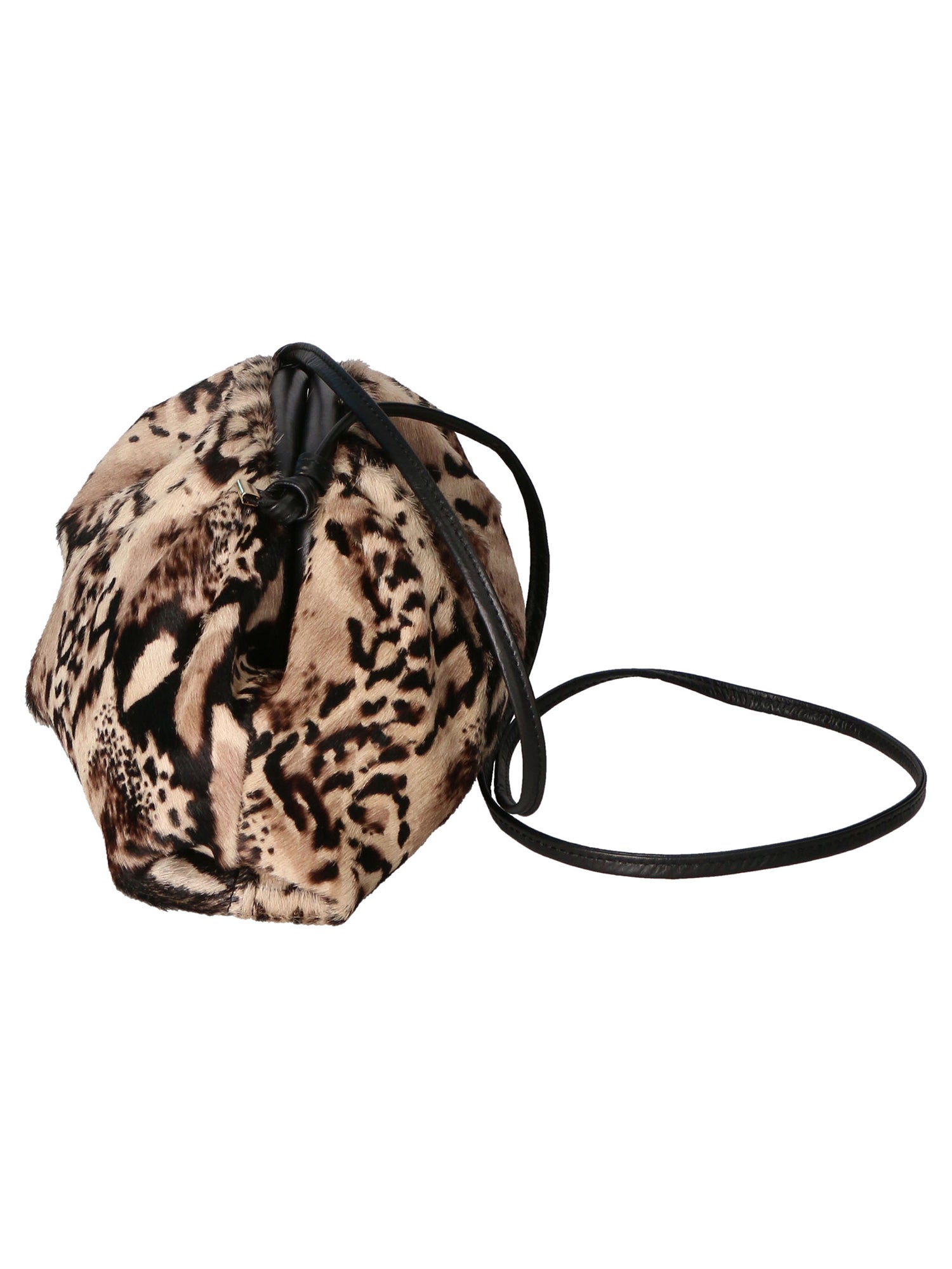 Astrid Borsa a spalla da donna Vera pelle 05476-NERO PITONE BIANCO 008 Gave Lux