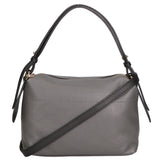 Vivienne Borsa a spalla da donna Vera pelle 06674-D27 CENERE + D28 NERO Gave Lux