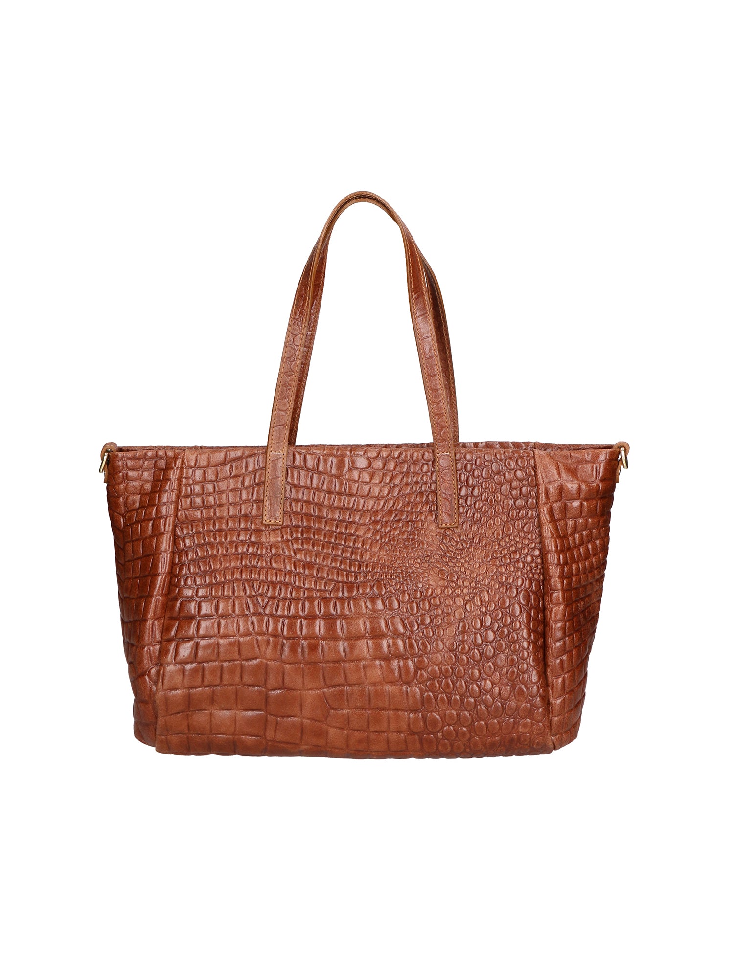 Lorella Borsa a spalla da donna Vera pelle croco 06499-040 MARMO SCURO Gave Lux