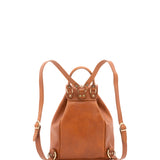 Zaino in vera pelle unisex Made in Italy 4030-MIELE Alessia Firenze