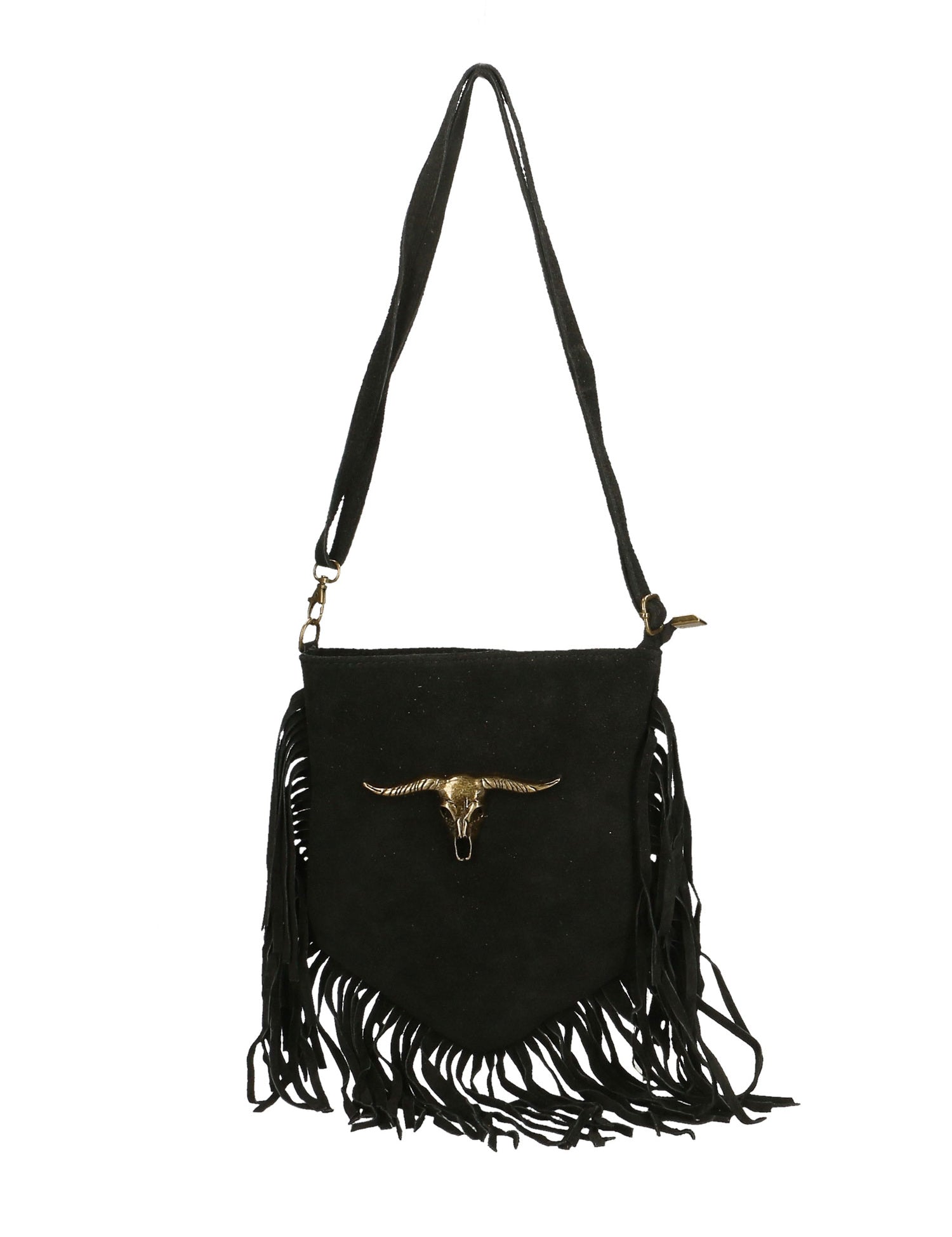 Solana Borsa a tracolla da donna Vera pelle 1518-NERO Gave Lux