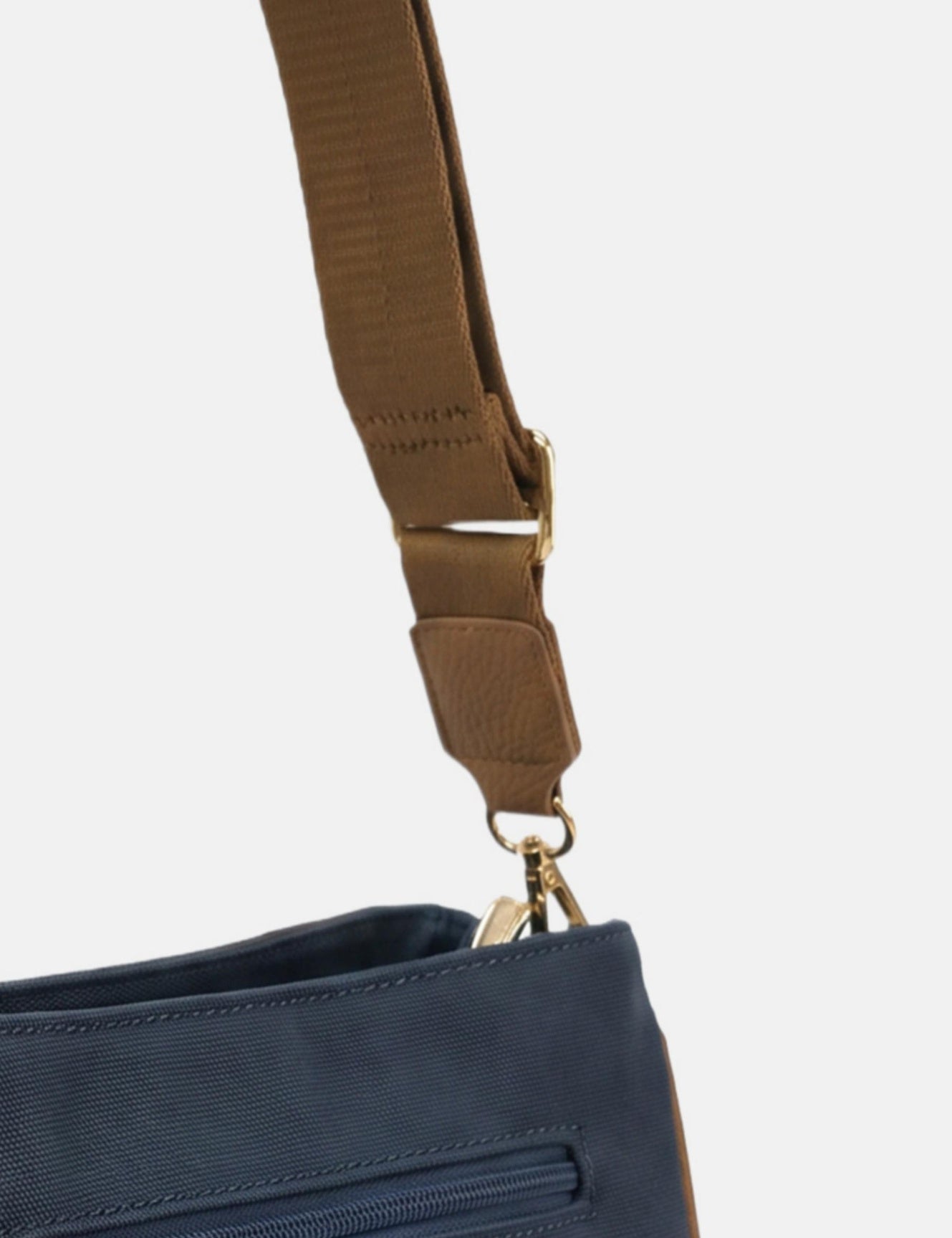 Borsa a Spalla in Pvc Blu Scuro