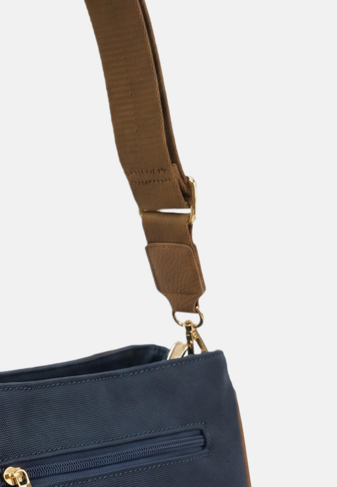 Borsa a Spalla in Pvc Blu Scuro