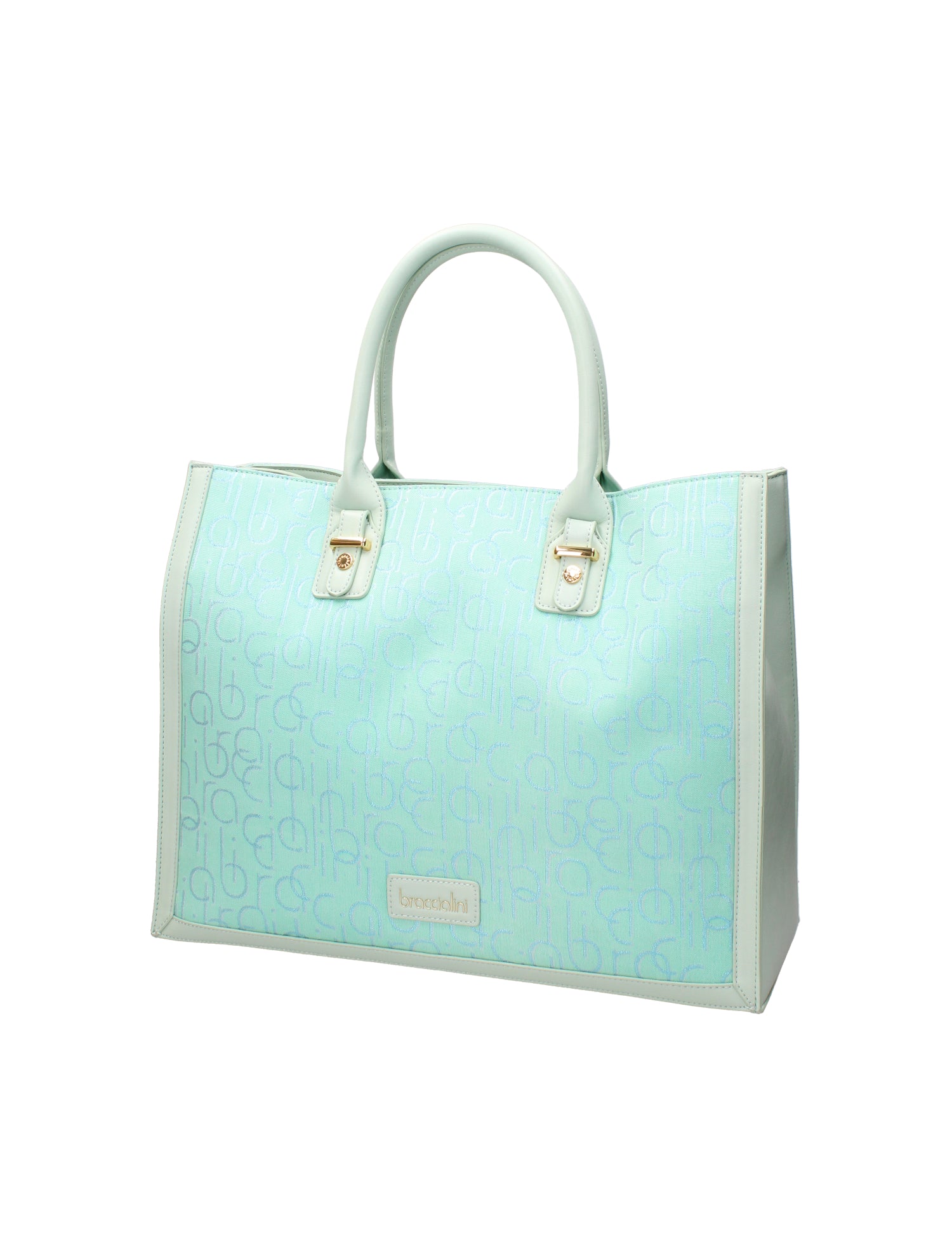 Celesta Borsa a mano da donna 100% poliuretano B16554-CELESTE Braccialini