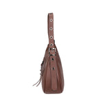 Loredana Borsa a spalla da donna Vera pelle 06548-CIOCCOLATO Gave Lux