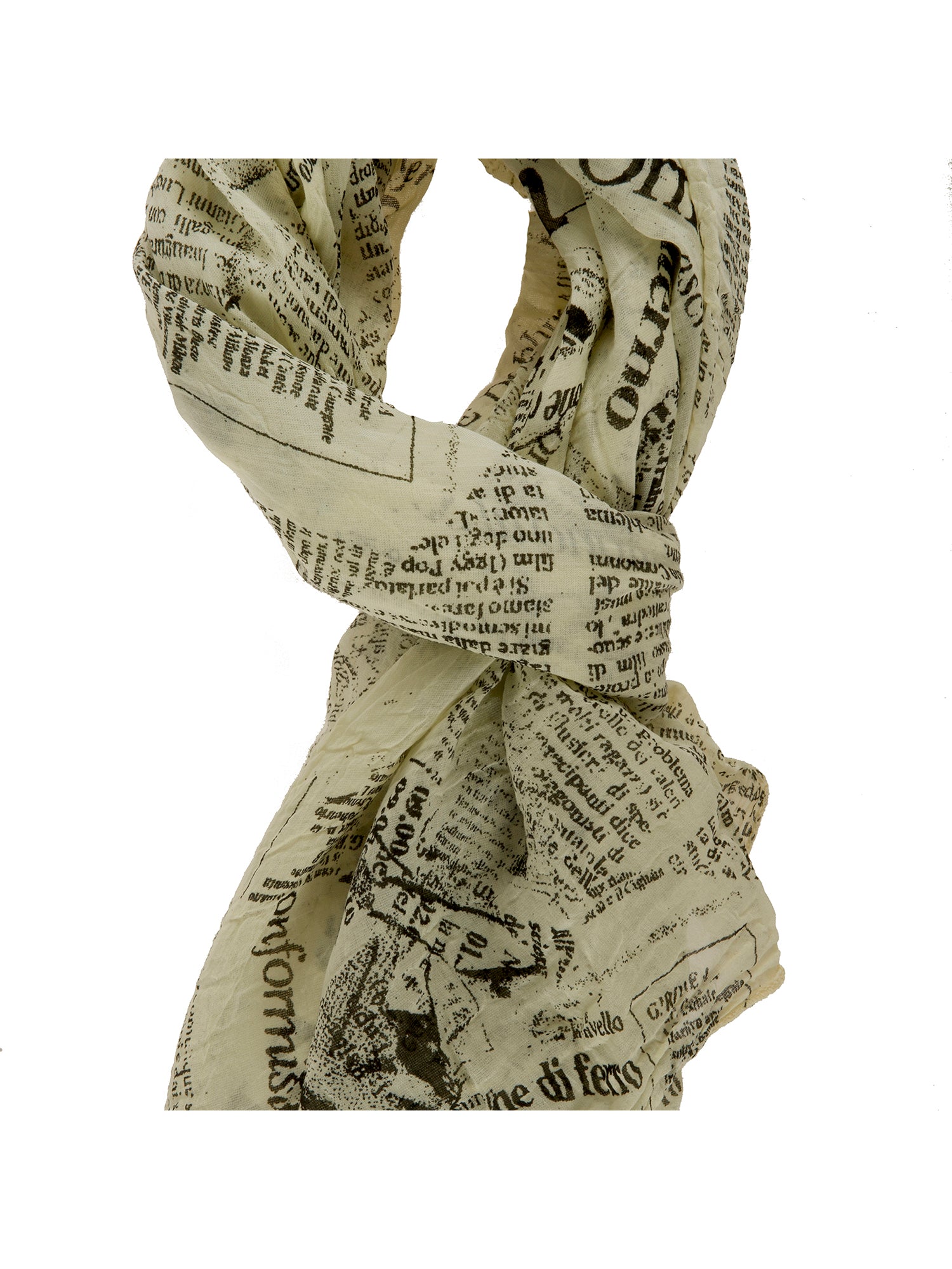 Shana L1020-GIALLO Foulard unisex in cotone e seta Gave Lux