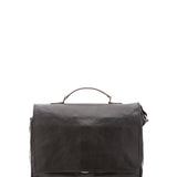 Borsa a mano unisex in vera pelle Made in Italy 4576-NERO Alessia Firenze