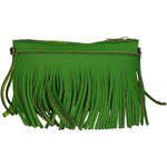 Oxsana Borsa a spalla da donna Neoprene 1311-VERDE GREEN Gave Lux