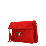 Valencia Borsa a tracolla da donna Vera pelle 8651-ROSSO Gave Lux