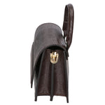Ariel Borsa a mano da donna Vera pelle 05458-LU23 T.MORO DARK BROWN Gave Lux