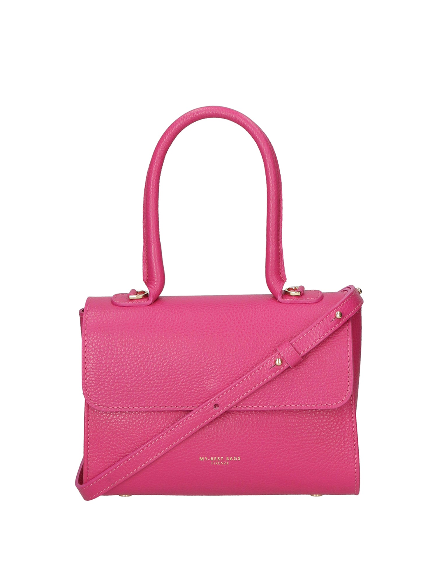 Borsa a mano da donna 100% vera pelle MYB-8030-FW-D02 MAGENTA My Best Bag