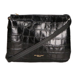 Borsa a mano da donna Vera pelle stampata coccodrillo MYB-7019-SS-C28 NERO My Best Bag