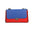 Vera pelle 8641-ROSSO+BLU Borsa a tracolla da donna Evanthe Pro Gave Lux