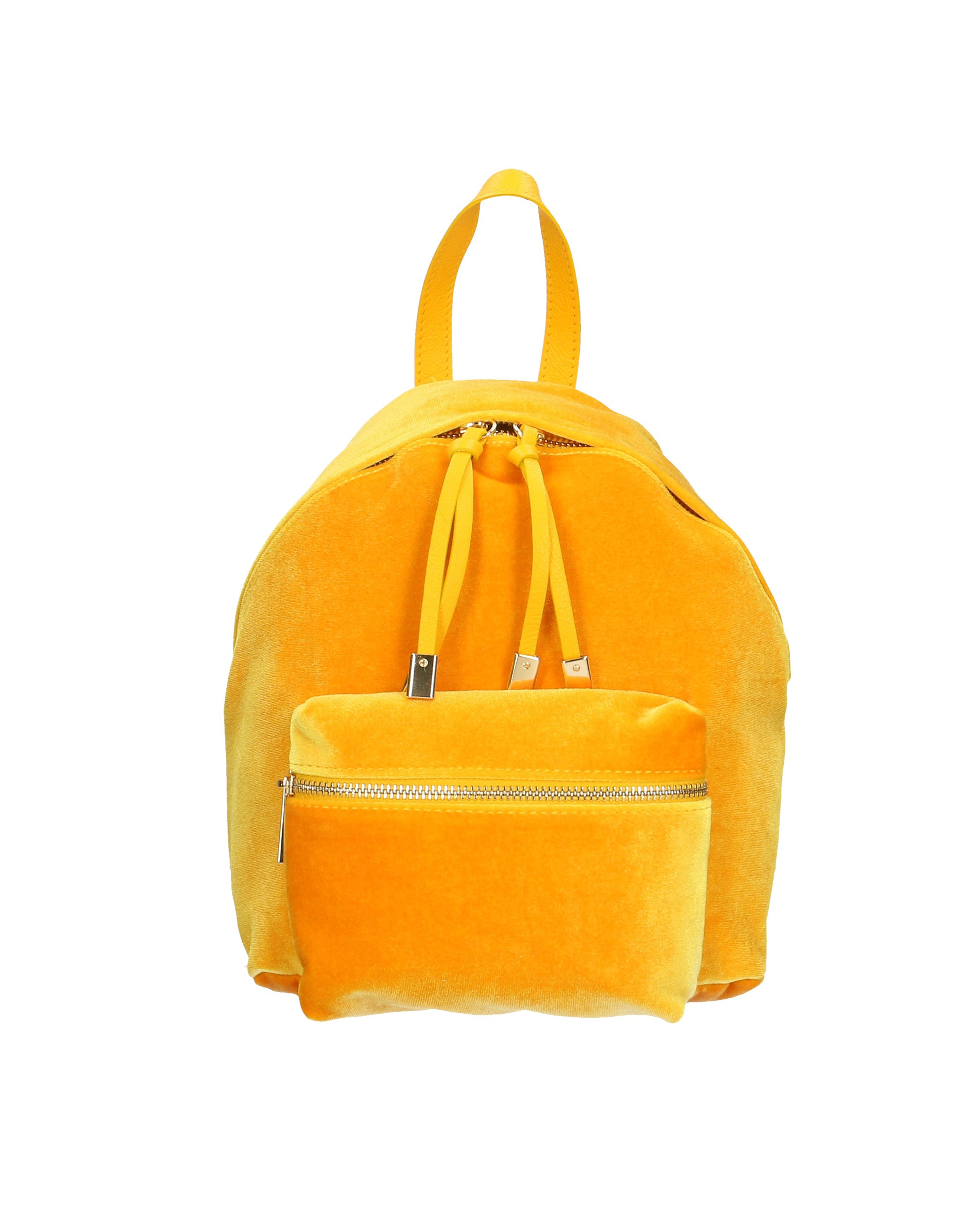 Belluno 8933-GIALLO Zaino da donna in velluto Gave Lux