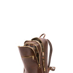 Zaino in vera pelle unisex 100% cotone 4316-TESTA DI MORO Alessia Firenze