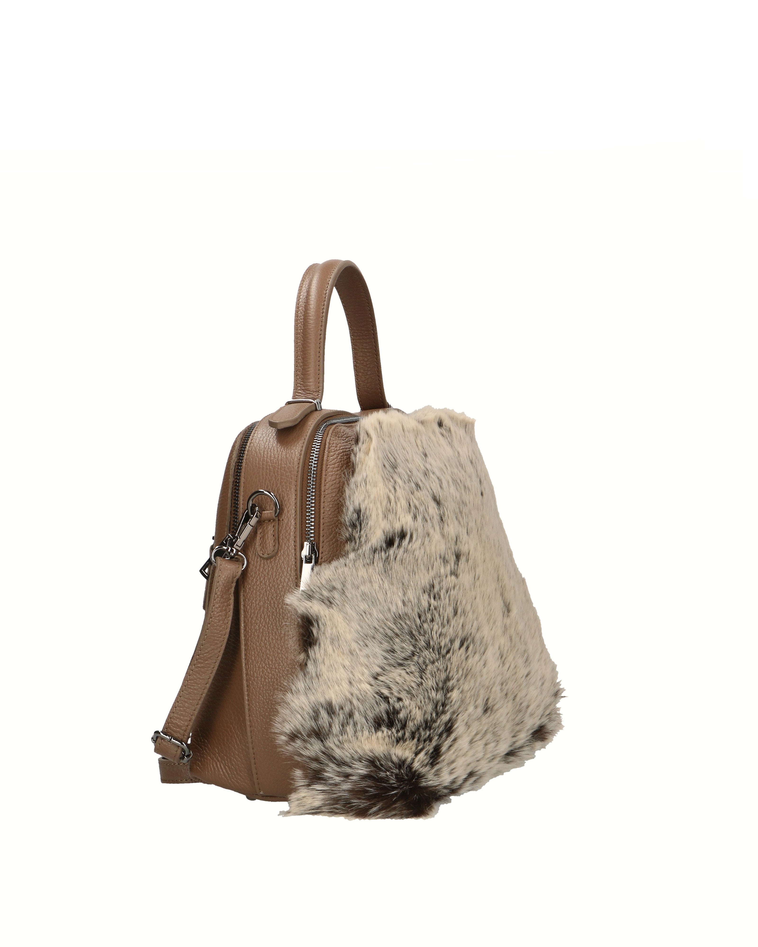 Aponia Borsa a mano da donna Vera pelle 8473-FANGO Gave Lux