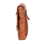 Borsa a tracolla unisex vera pelle Made in Italy SN5863547-TAN Santini Firenze