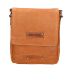 Borsa a tracolla uomo in vera pelle RFID HILB-3102-CUOIO Hill Burry