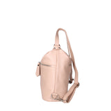 Women's White Convertible Shoulder Bag in Genuine Leather Made in Italy 30x26x9 cm