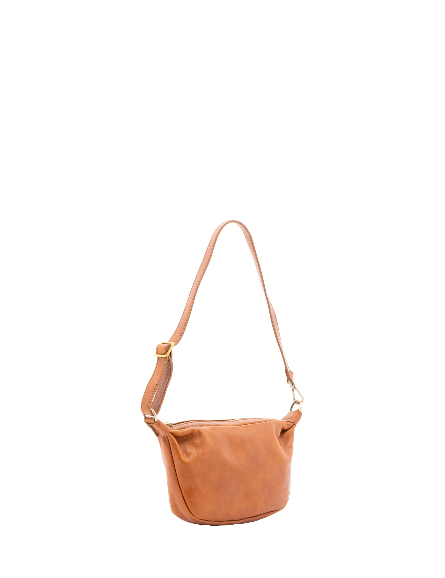 Borsa a spalla unisex in vera pelle 100% cotone 4603-MIELE Alessia Firenze