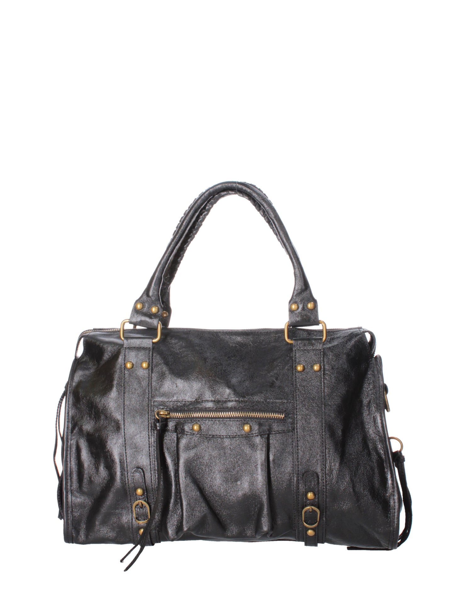 Novara Borsa a spalla da donna Vera pelle 06090 LM-L022 NERO Gave Lux