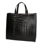 Borsa a mano da donna Vera pelle croco MYB-7004-SSCOCCO-C28 NERO My Best Bag
