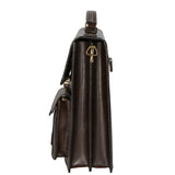 Tancredi Borsa da lavoro unisex in pelle Vera pelle 7013-TMORO DARK BROWN Gave Lux