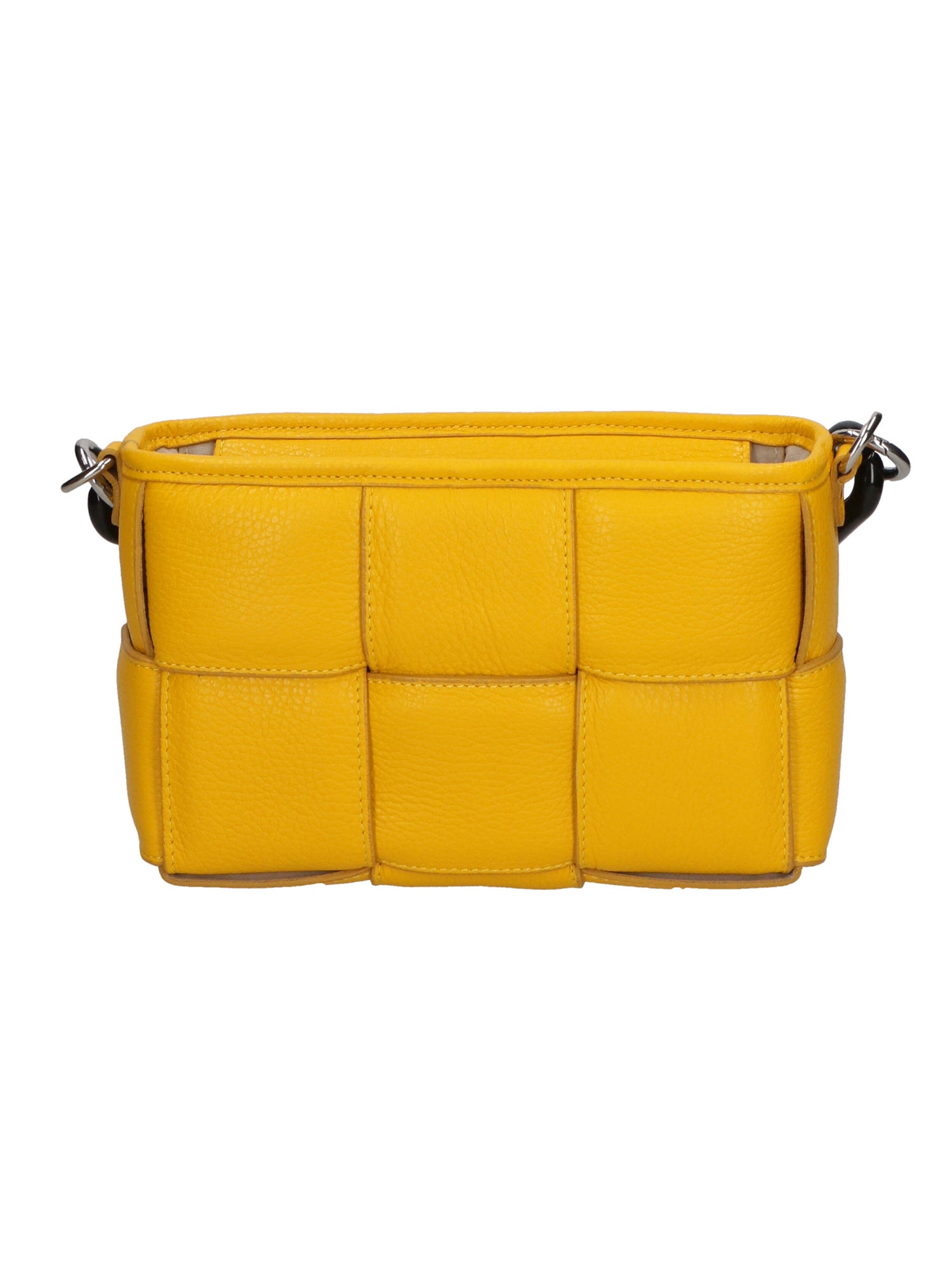 Aida Borsa a mano da donna Vera pelle 04722-D04 GIALLO YELLOW Gave Lux