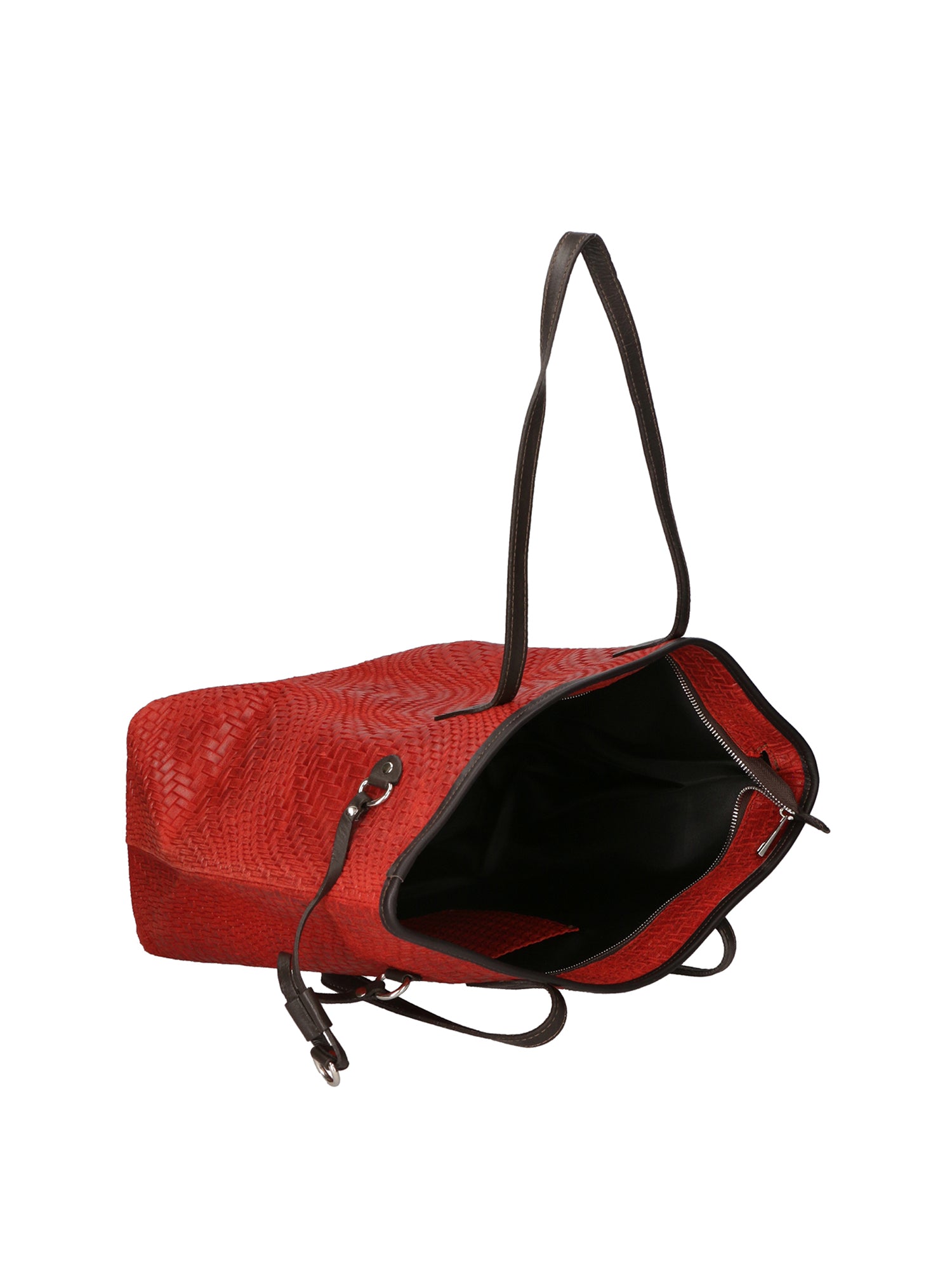 Emiliana Borsa a spalla da donna Vera pelle 80061-ROSSO Gave Lux