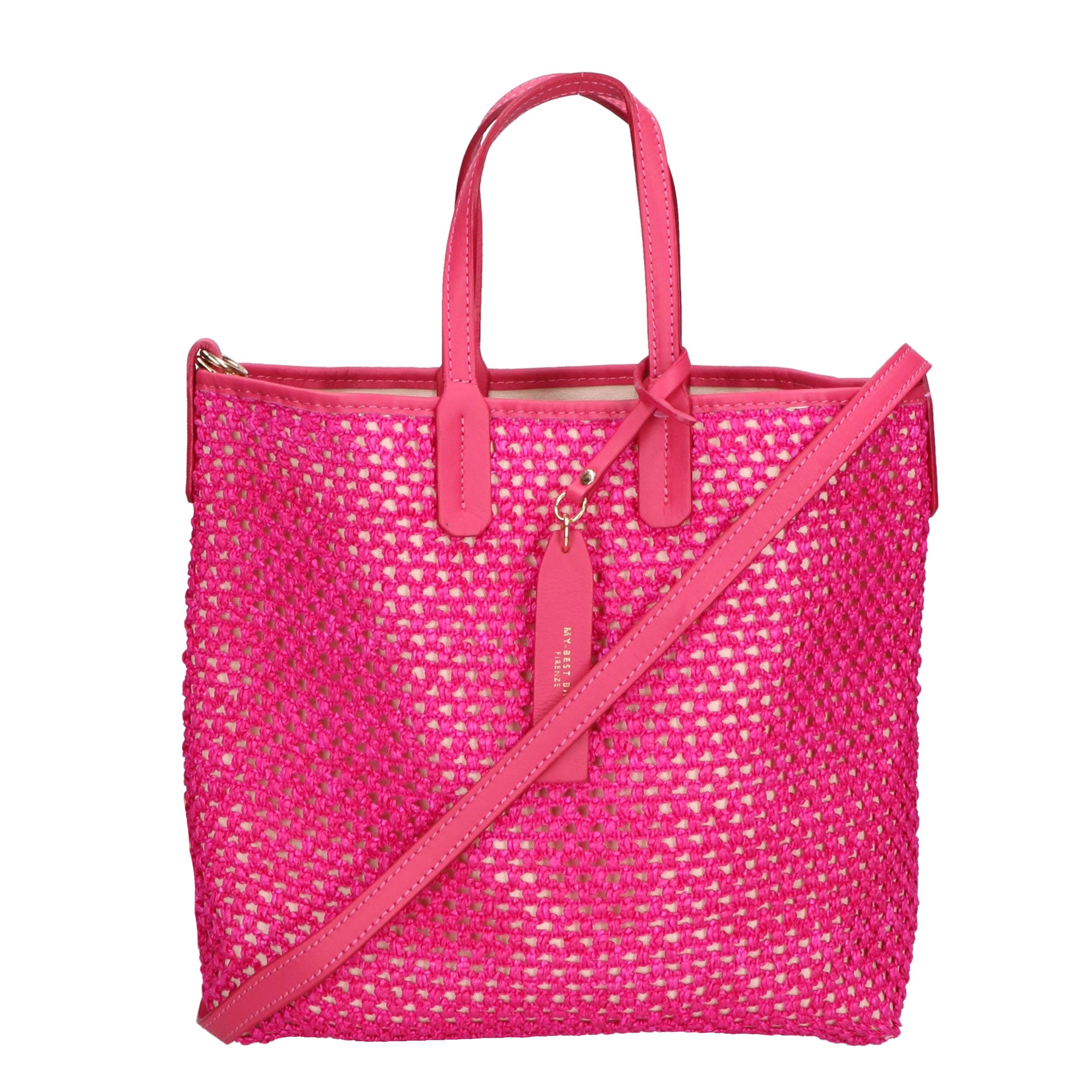 Borsa a mano da donna Paglia & Pelle MYB-7028-SS-309 FUXIA My Best Bag
