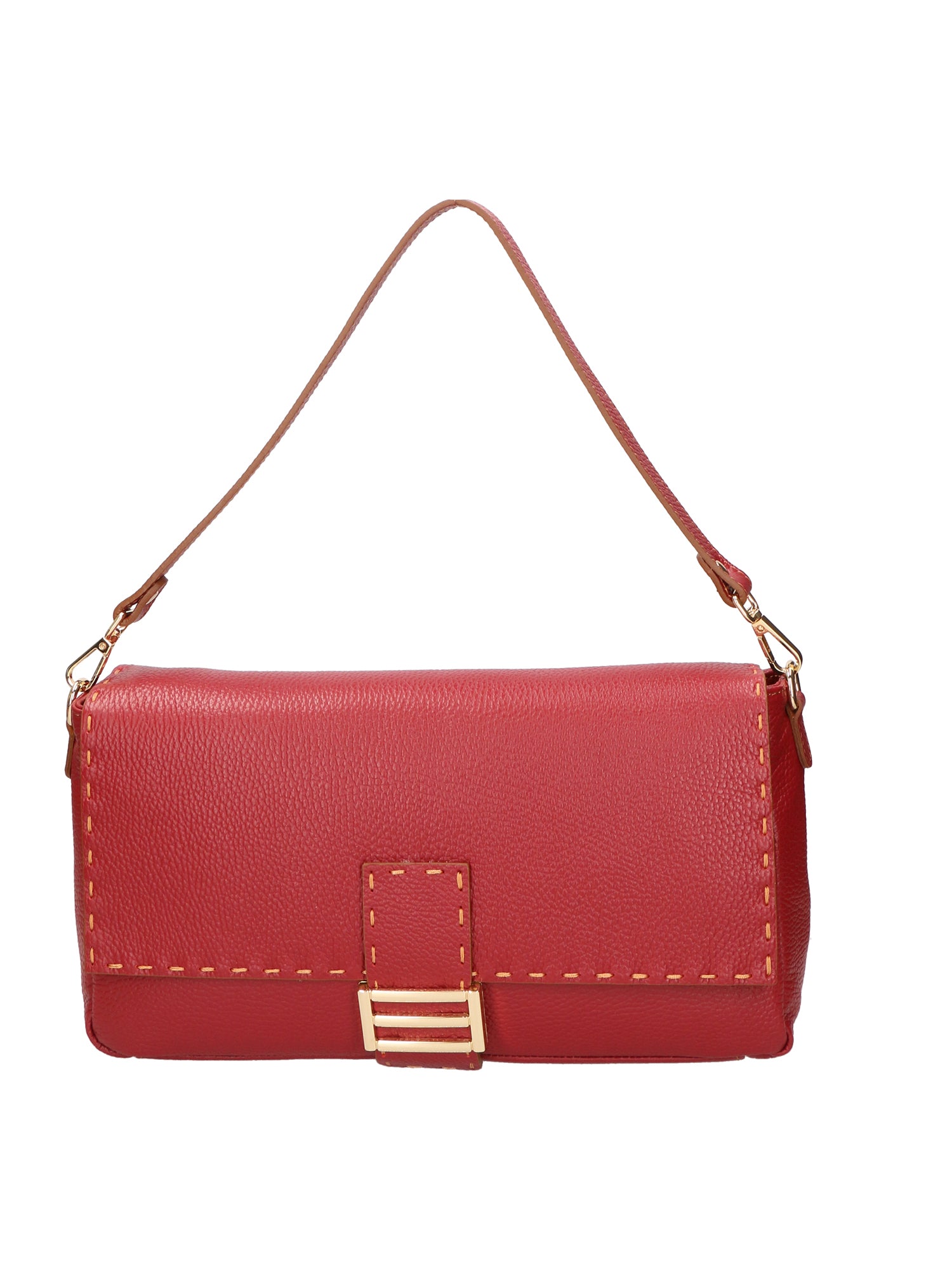 Walda Borsa a spalla da donna Vera pelle 06868-D10 ROSSO SCURO Gave Lux