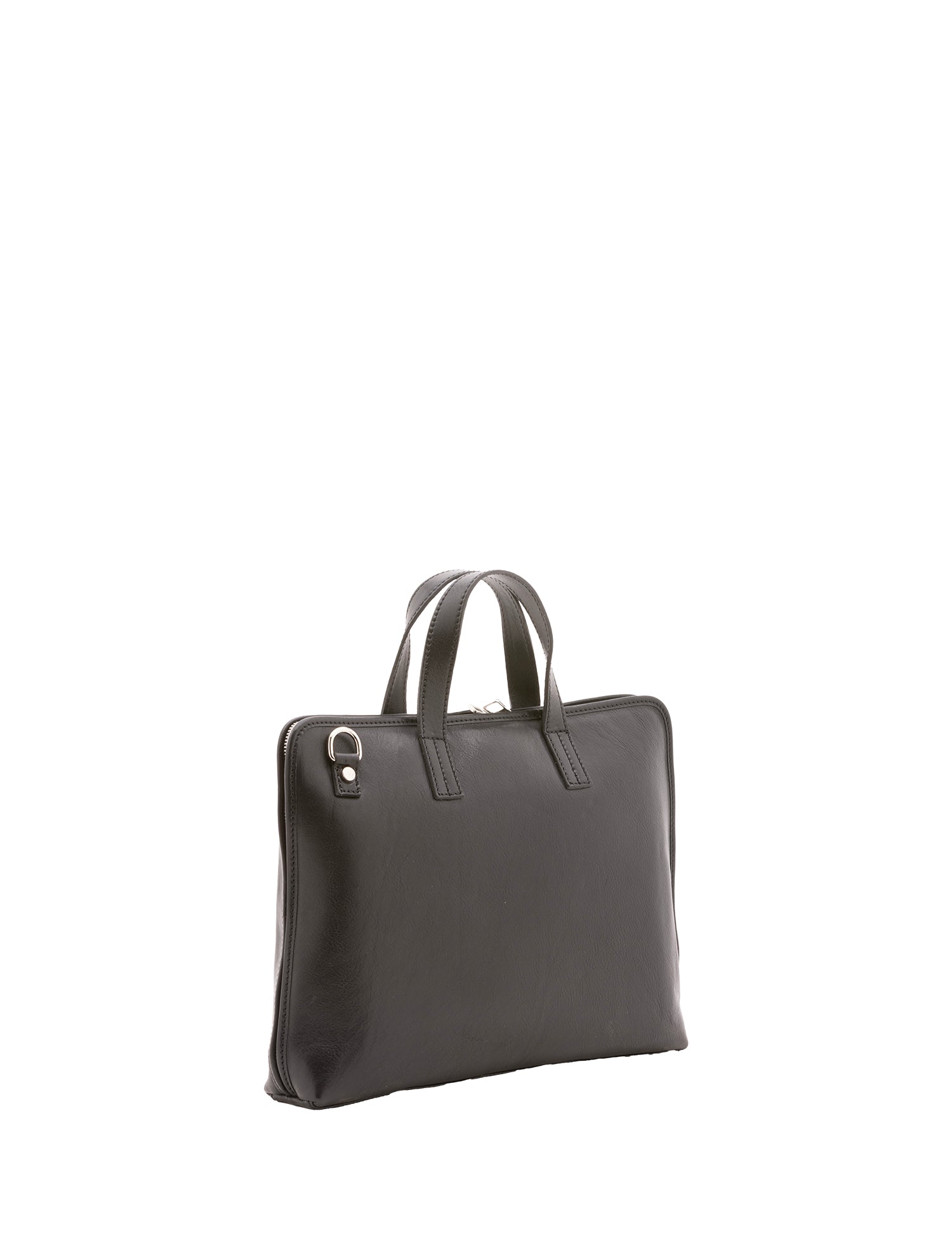 Borsa a mano unisex in vera pelle 100% cotone 4453-NERO Alessia Firenze