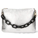Borsa a tracolla da donna Vera pelle MYB-8019-FW-ARGENTO My Best Bag
