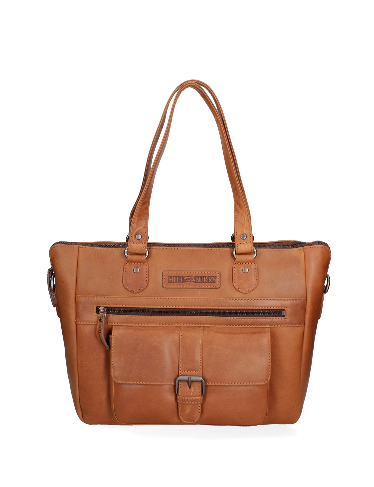 Borsa a spalla uomo in vera pelle Casual HILB-3340-CUOIO Hill Burry