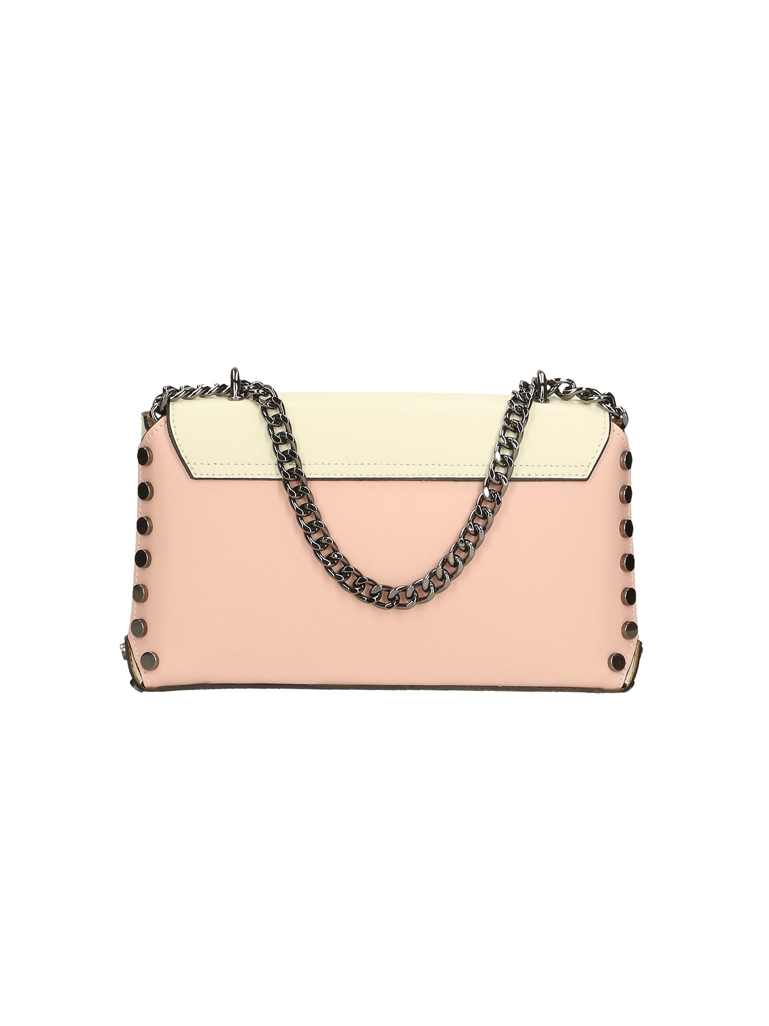 Vera pelle 8641-ROSA+BEIGE Borsa a tracolla da donna Evanthe Pro Gave Lux