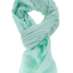 Cotone e Seta L2026-VERDE AQUA Foulard unisex Tamara Gave Lux