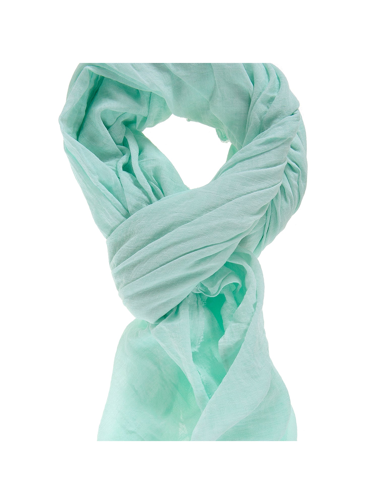 Cotone e Seta L2026-VERDE AQUA Foulard unisex Tamara Gave Lux