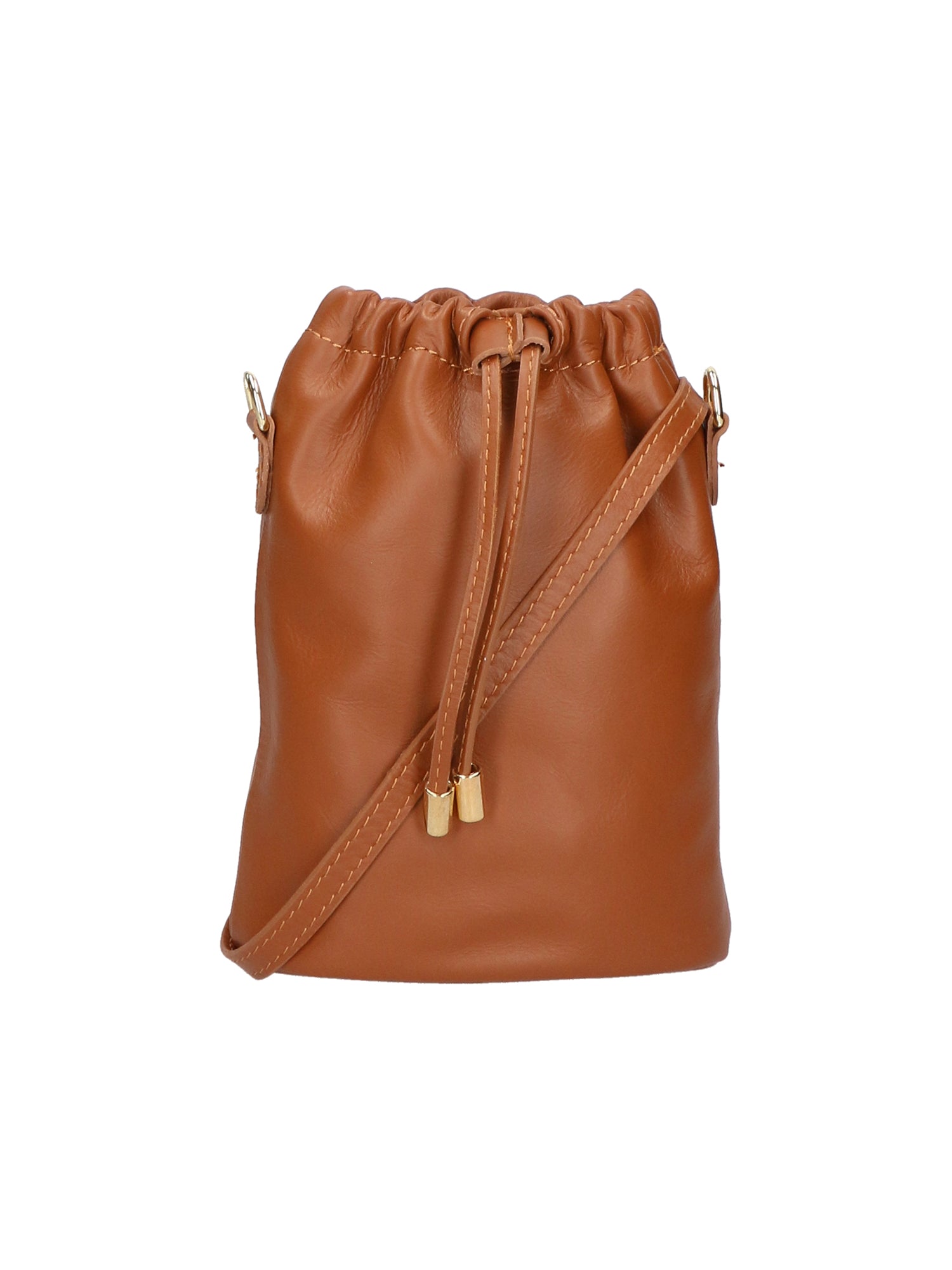 Angela Borsa a sacca da donna Vera pelle 05412-S17 CUOIO SCURO Gave Lux