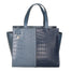 Ariana Borsa a mano da donna Vera pelle stampata cocco 05435-C41 CARTA ZUCCHERO C26 BLU SCURO Gave Lux