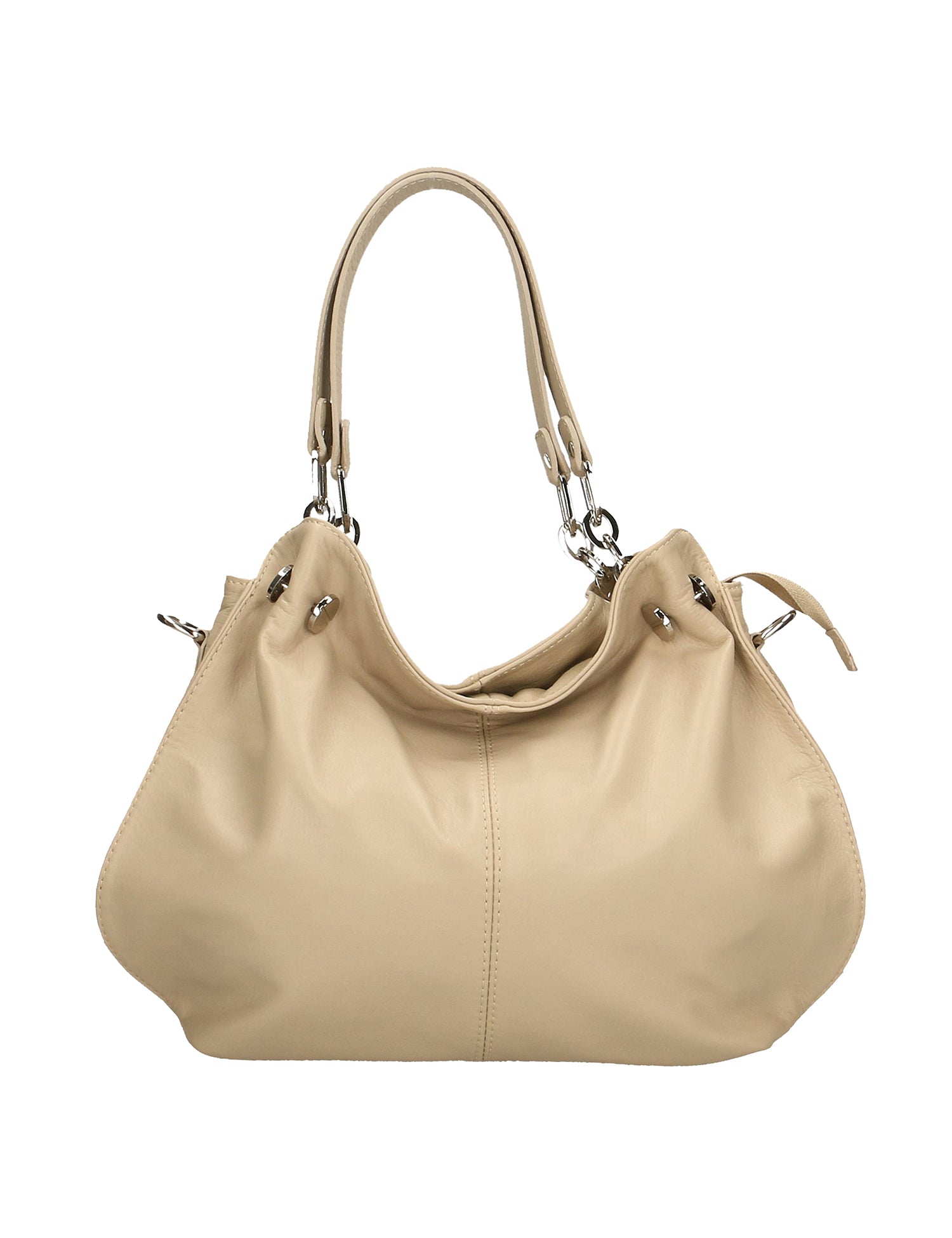Ereba Borsa a mano da donna Made in Italy 100% pelle 3305-S03 BEIGE Gave Lux