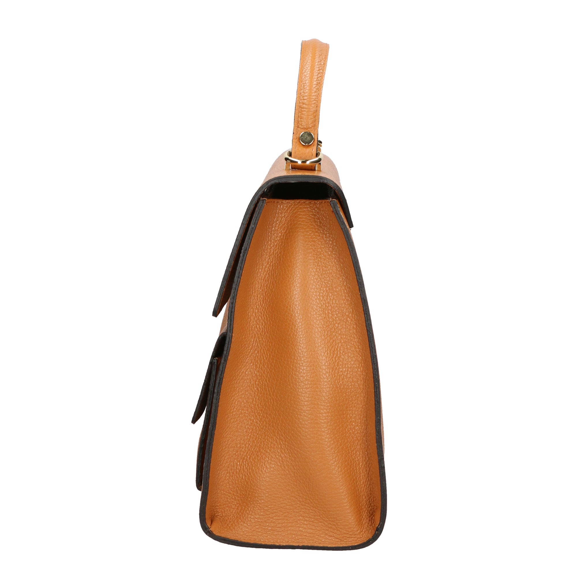 Borsa a mano da donna 100% vera pelle MYB-6033-FW-D44 CUOIO COGNAC My Best Bag