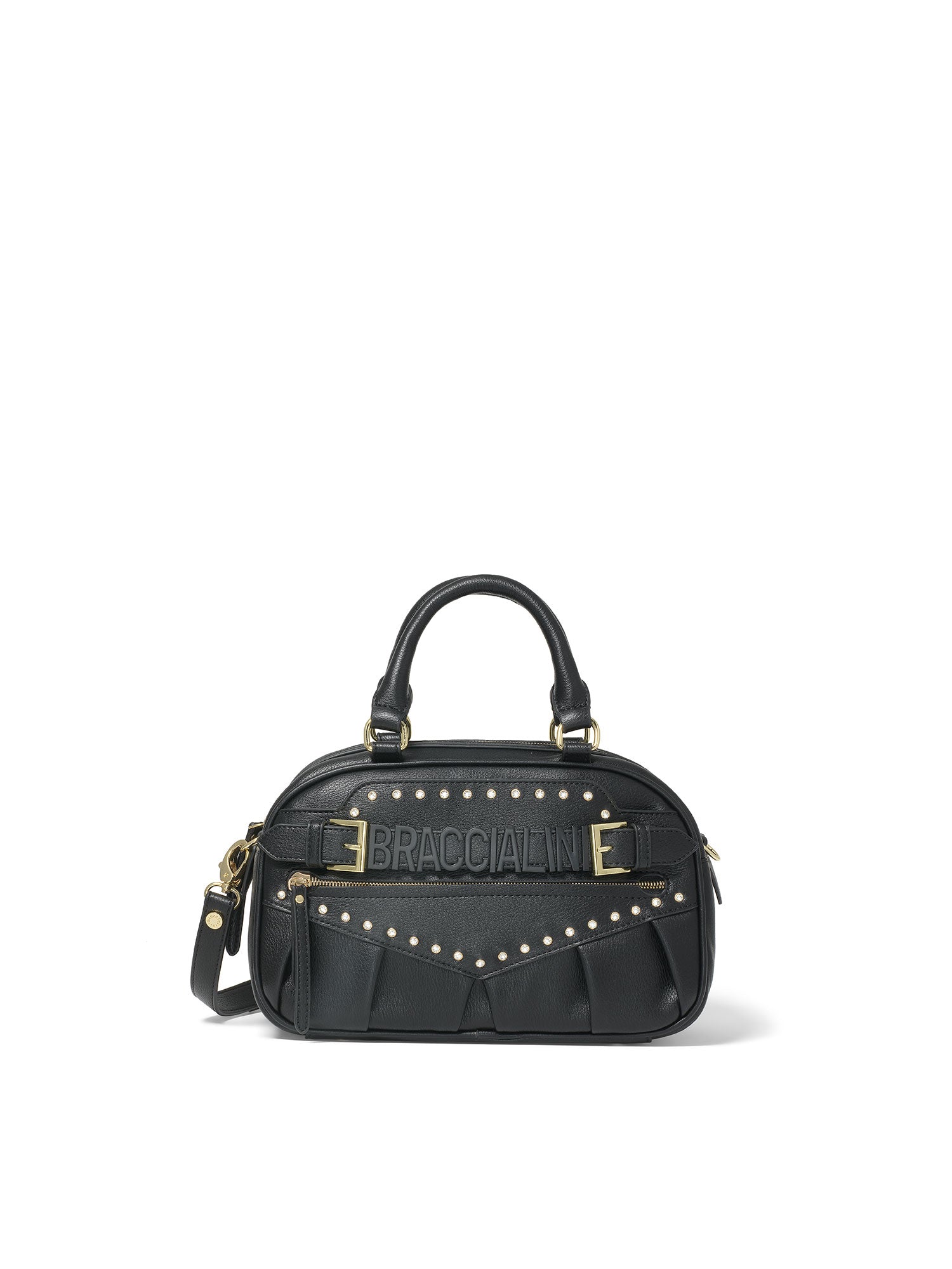 Arcana Borsa a mano da donna 100% poliuretano B17132-NERO Braccialini