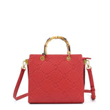 Borsa a mano da donna 100% pelle vegana PU GGB019RED Gabriella G Firenze