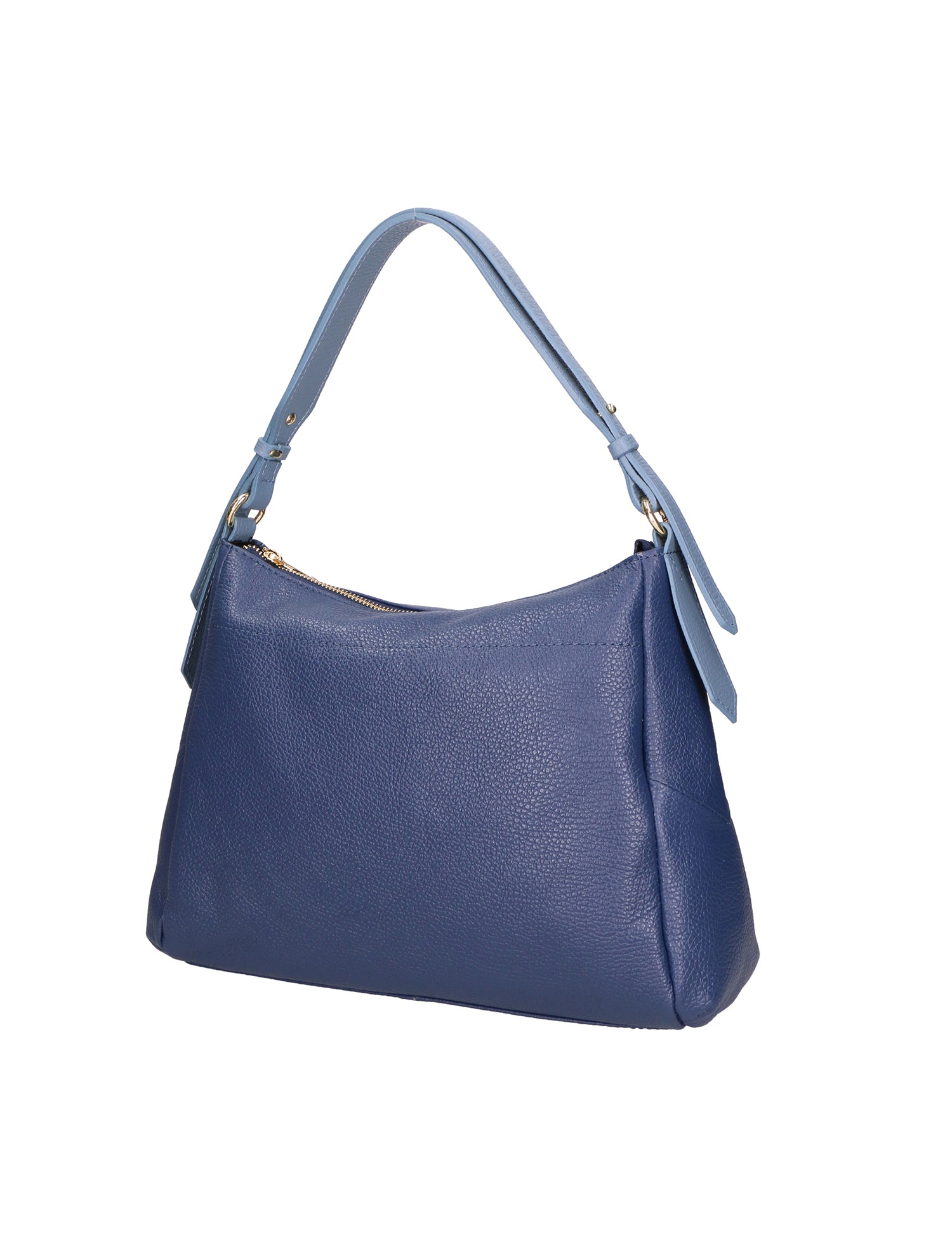 Vladimira Borsa a spalla da donna Vera pelle 06675-D24 BLU + D41 C.ZUCC. Gave Lux