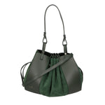 Edera Chic Borsa a mano da donna Vera Pelle 03695-L135 VERDE BOTTIGLIA Chiara Ferretti