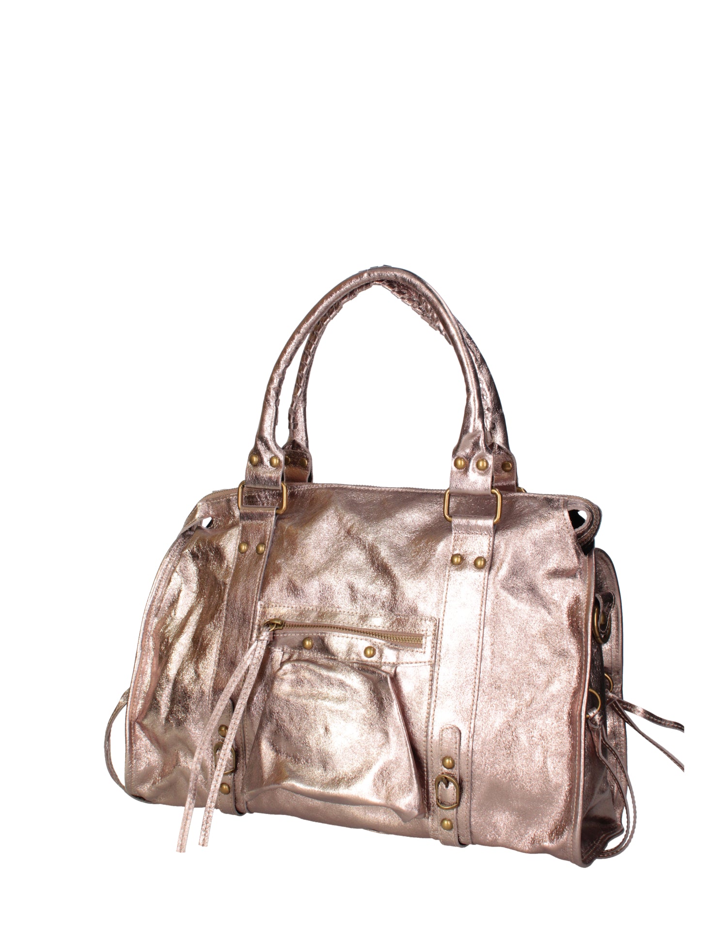 Novara Borsa a spalla da donna Vera pelle 06090 LM-L005 BRONZO Gave Lux