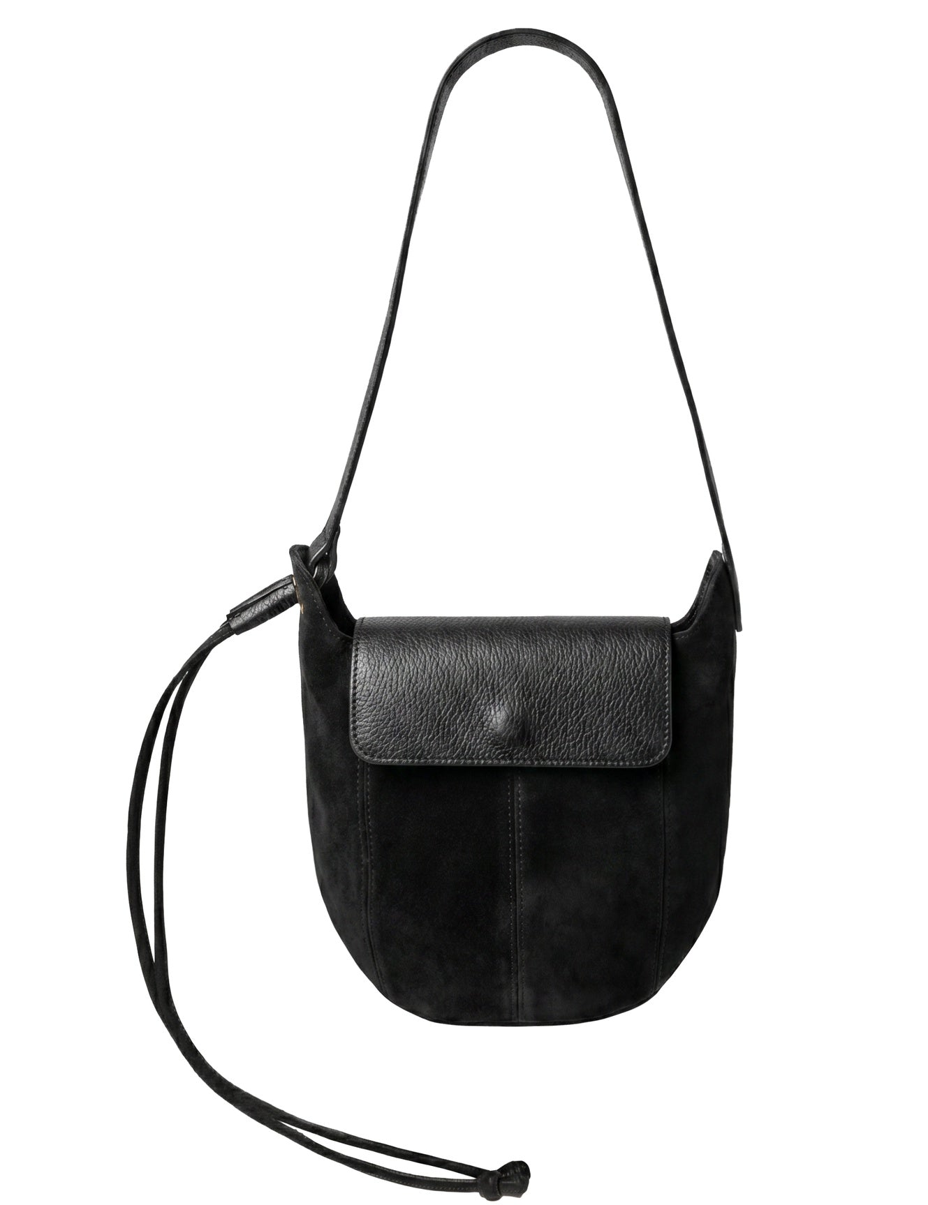Borsa a Tracolla in Dollaro Leather Nero