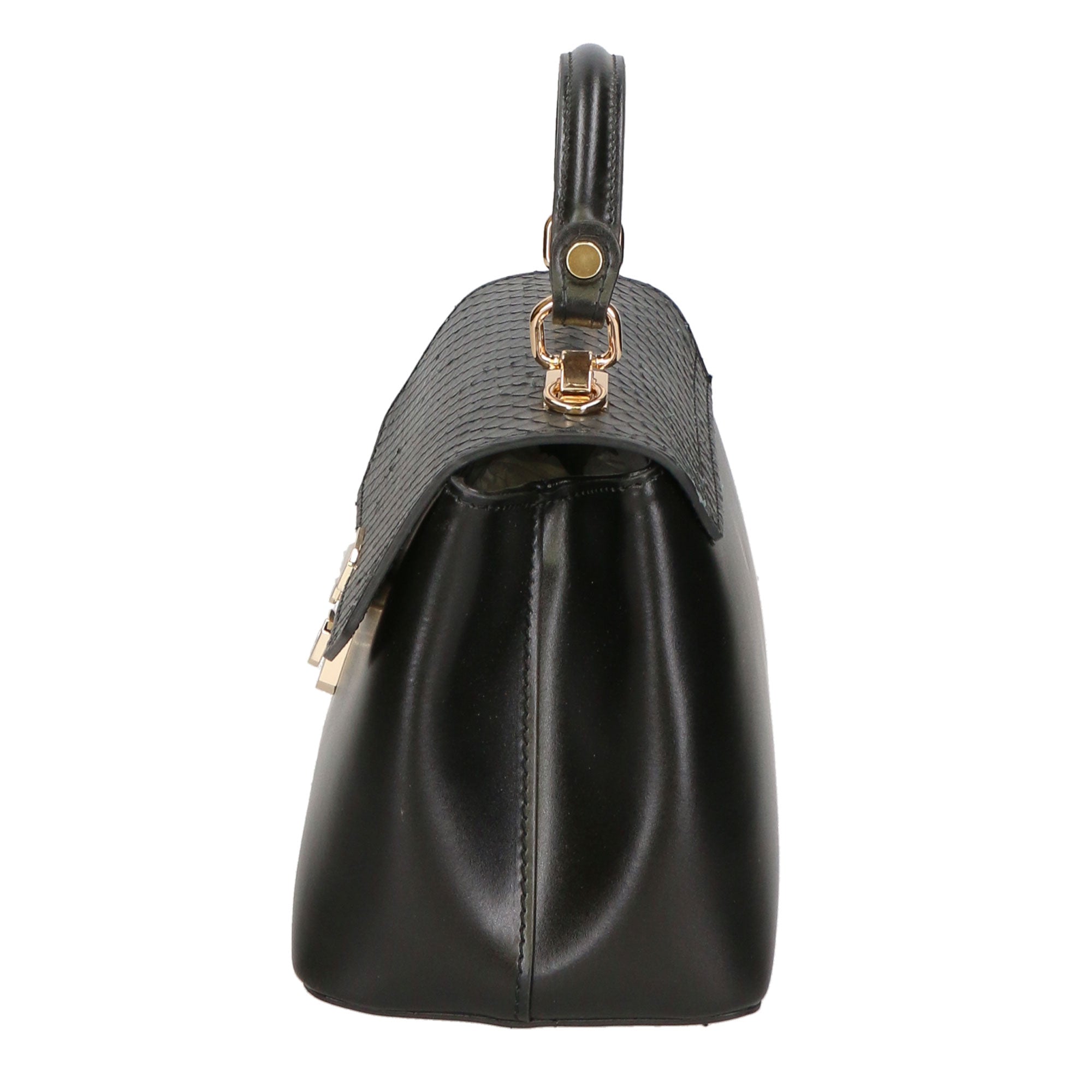 Borsa a mano da donna Vera pelle MYB-6039-FW-P218 NERO My Best Bag